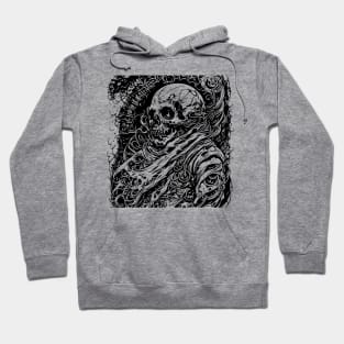 detailed skull Hoodie